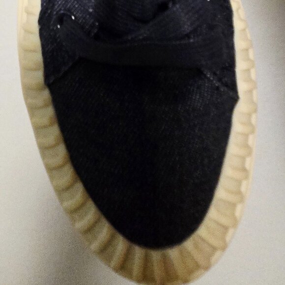 JOE FRESH Women's Denim Platform Sneakers w/Cream Lug Sole - Navy/Cream - Sze 8M - Picture 11 of 13